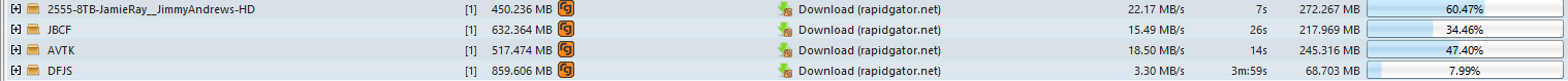 jdownloader with 4 concurrent downloads